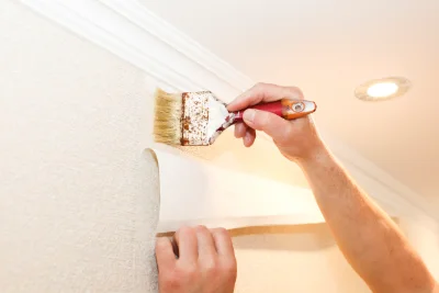 Pose de papier peint à Lépaud — revêtements muraux et toiles de verre